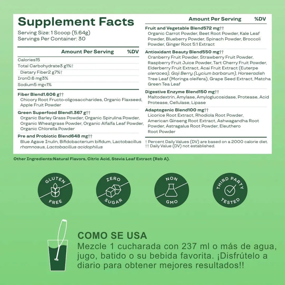 Green Boost | Limpia, desinflama y aumenta energia
