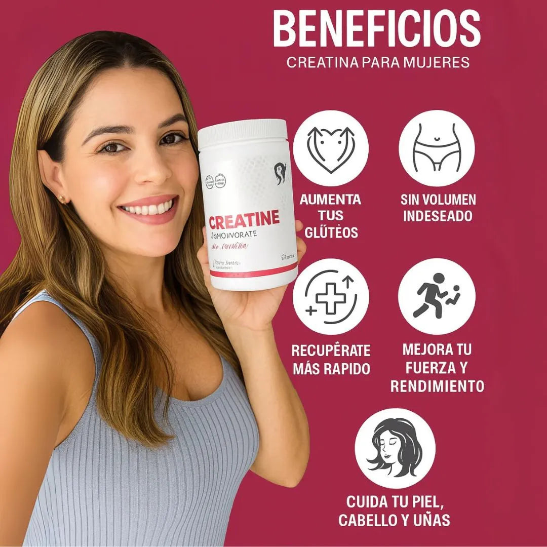 Creatina Monohidratada con colageno | Aumenta tus gluteos