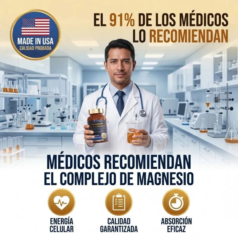 Magnesium Complex 12 en 1 | Sueño profundo, menos estrés, más energía.