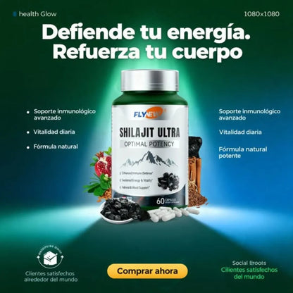 Shilajit Ultra x60 Caps. | Mayor resistencia y duración 🔥🍆