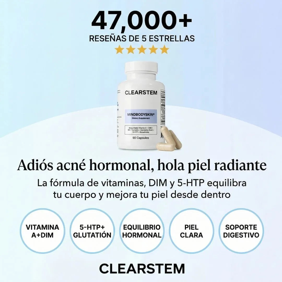 MindBodySkin -Clearstem | Piel libre de acné hormonal