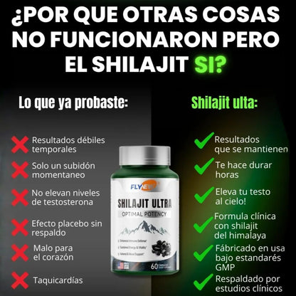 Shilajit Ultra x60 Caps. | Mayor resistencia y duración 🔥🍆