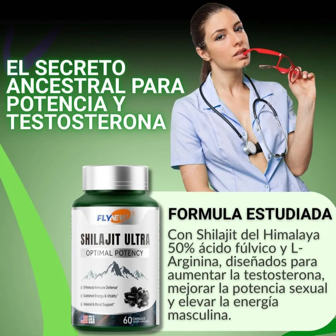 Shilajit Ultra x60 Caps. | Mayor resistencia y duración 🔥🍆