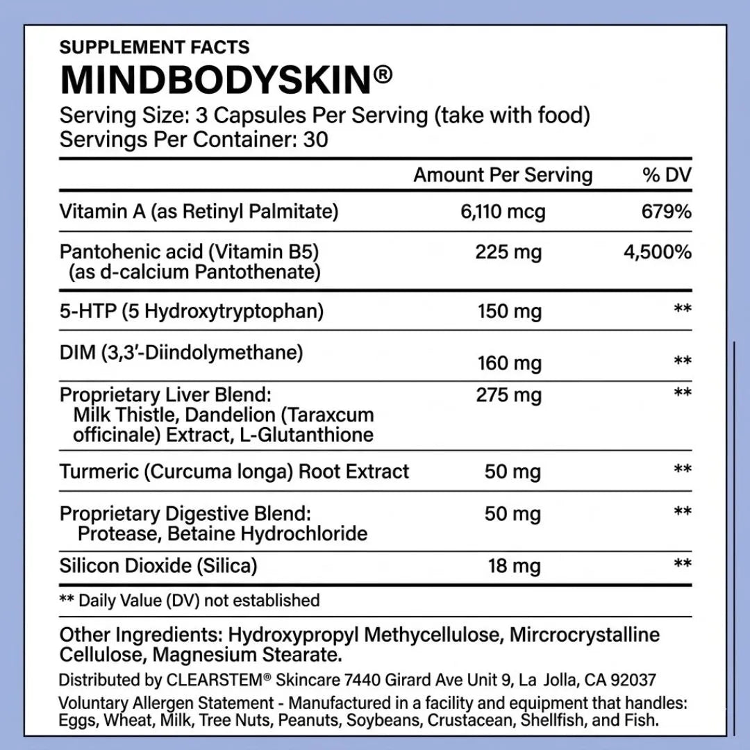 MindBodySkin -Clearstem | Piel libre de acné hormonal