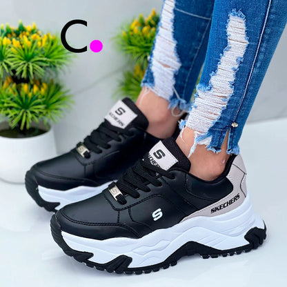 Sk3tchers Dama Suela Alta