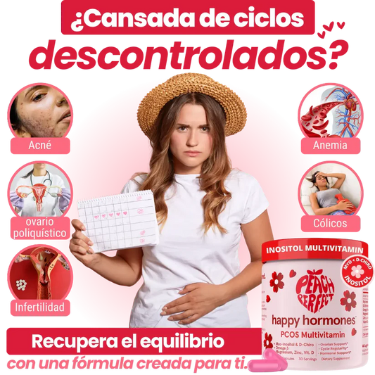 Peach Perfect Inositol en polvo | Regula las hormonas femeninas